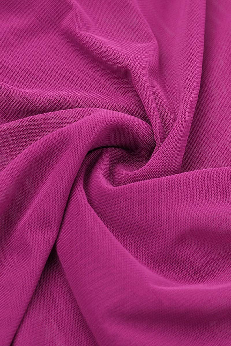 CWSS1111_ELEGANT HALTER MESH TOP AND SKIRT SET