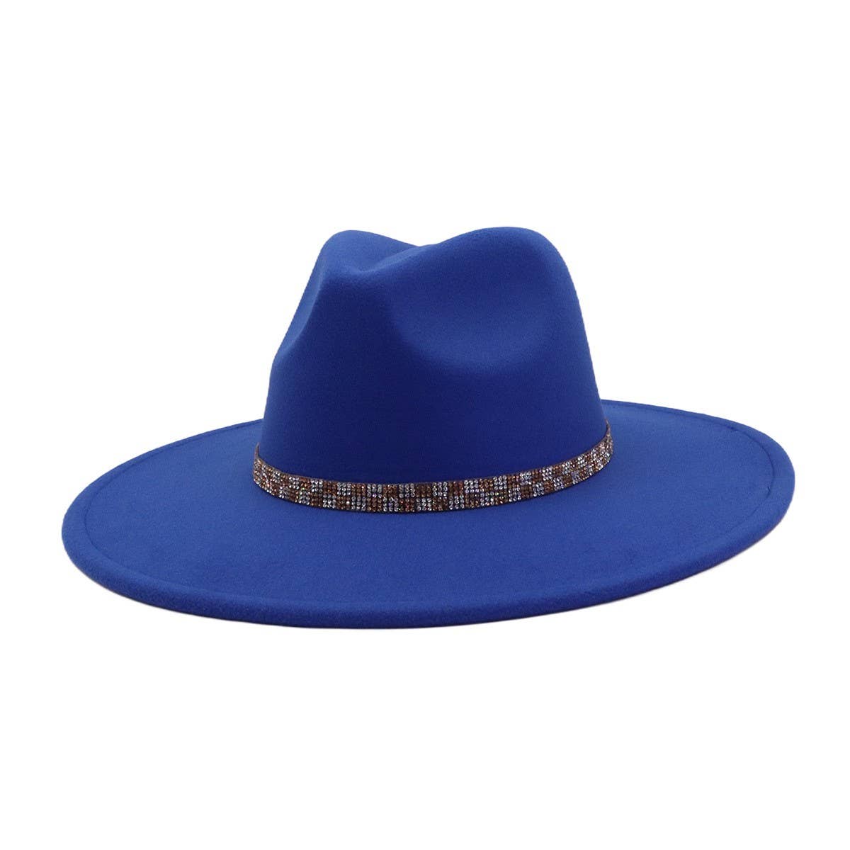 Ethnic Style Wool Blend Fedora Hat Men & Women_CWAH04379