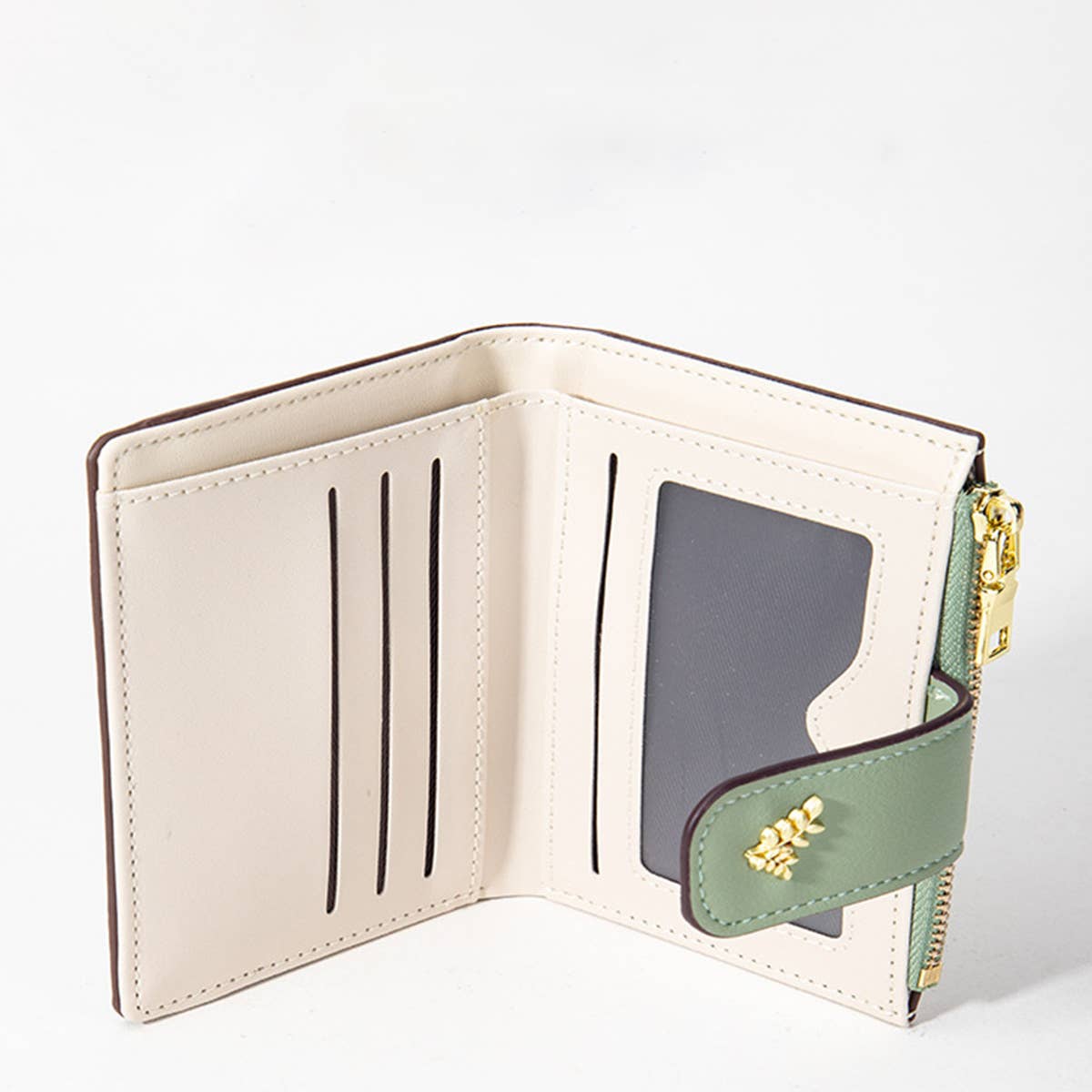 CONTRAST COLOR EXQUISITE SHORT WALLET_CWAB2558