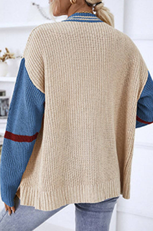 CWOSWL1725_Button Down Long Sleeve Casual Cardigan Sweater