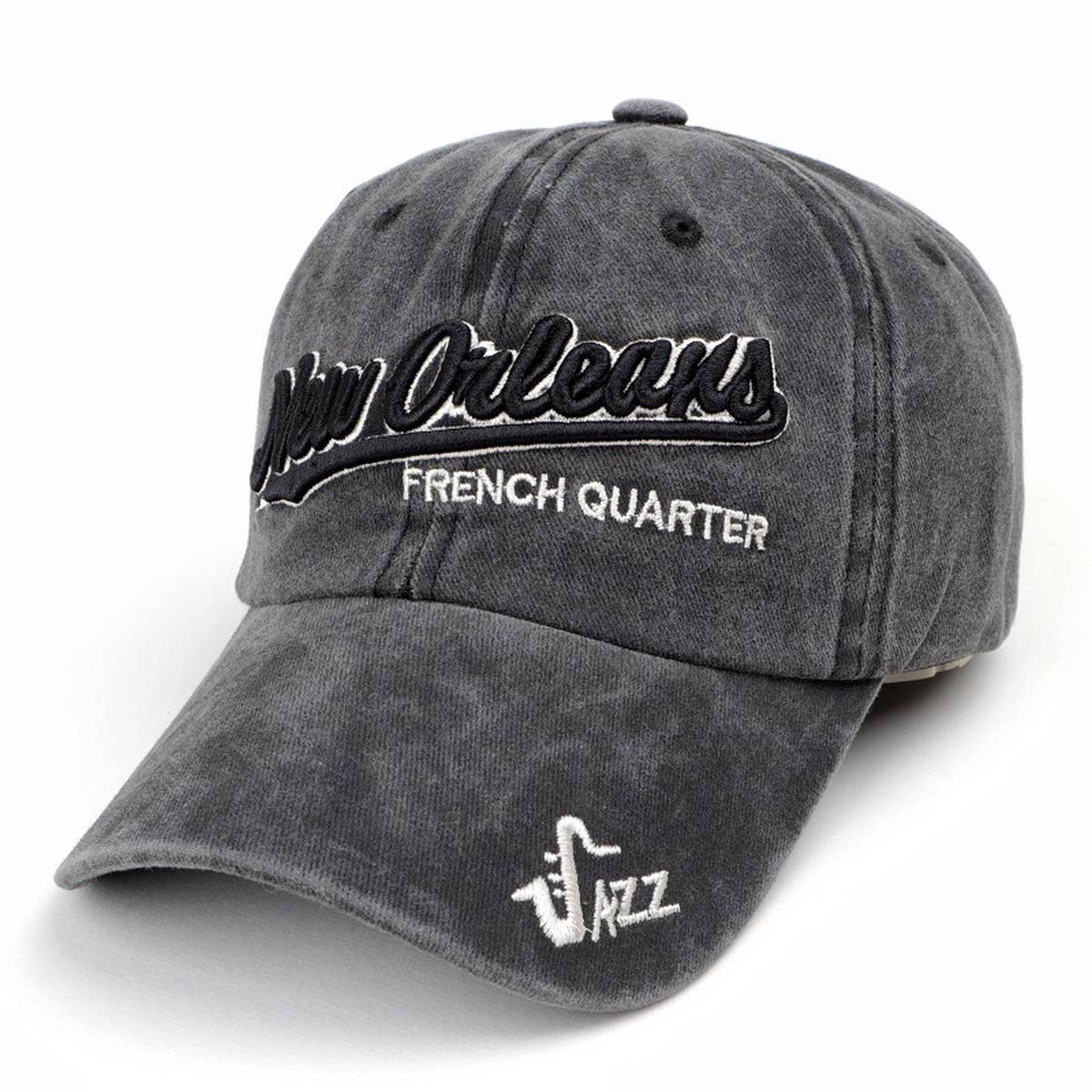 Washed Letter Embroidery Baseball Cap Sun Hat CWAH1132