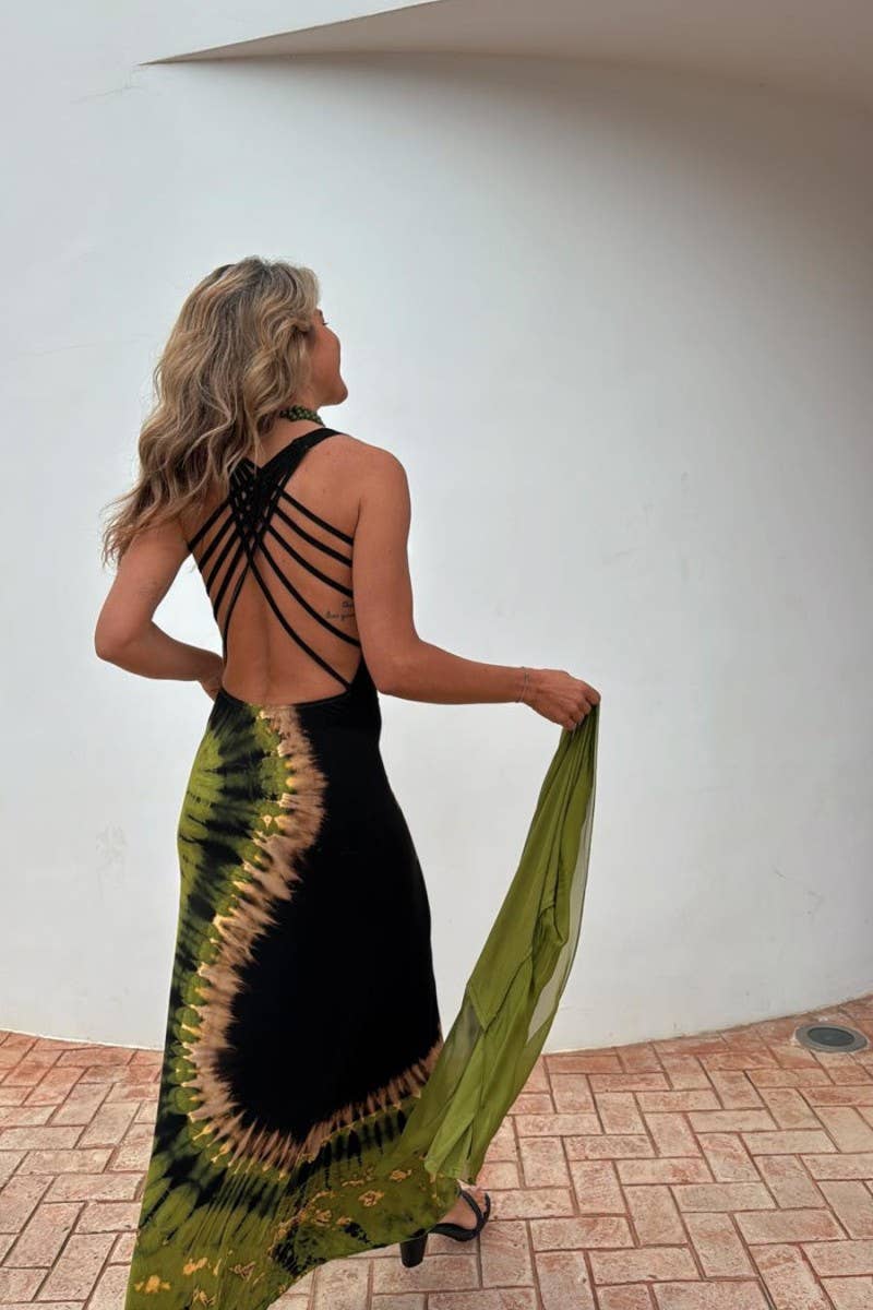 CWDMD5914_SUMMER BACKLESS STRAPPY SLIM SEXY DRESS