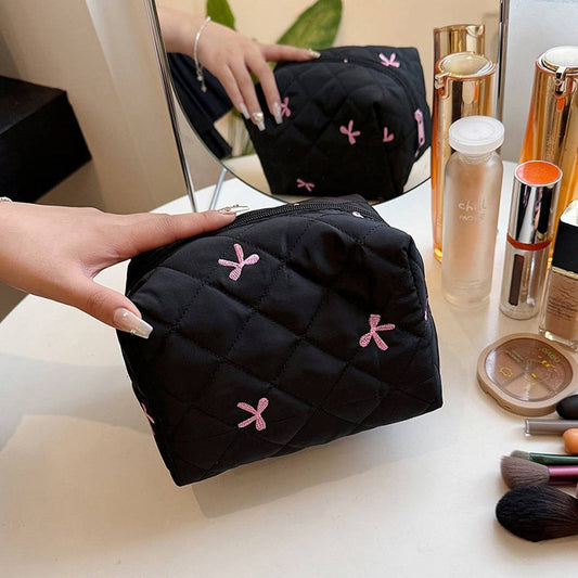 NEW ARRIVAL BOWKNOT HAND-HELD COSMETIC BAG_CWAB4370