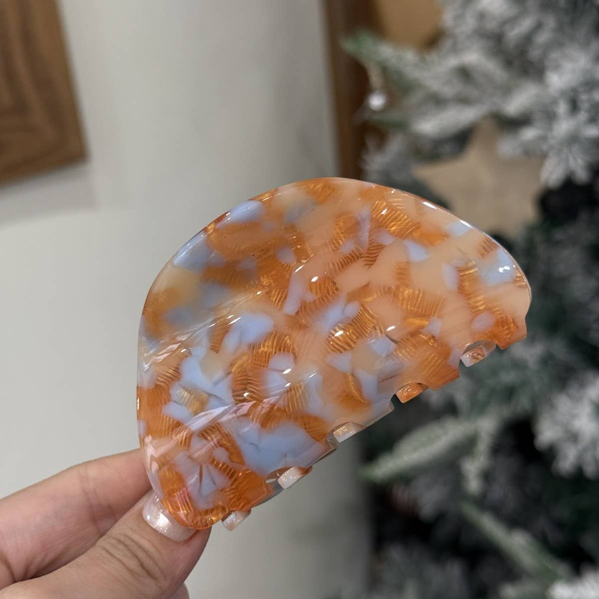 CWAHA4555_NEW LIGHT LUXURY CANDY COLOR SEMI-CIRCULAR HAIRPIN