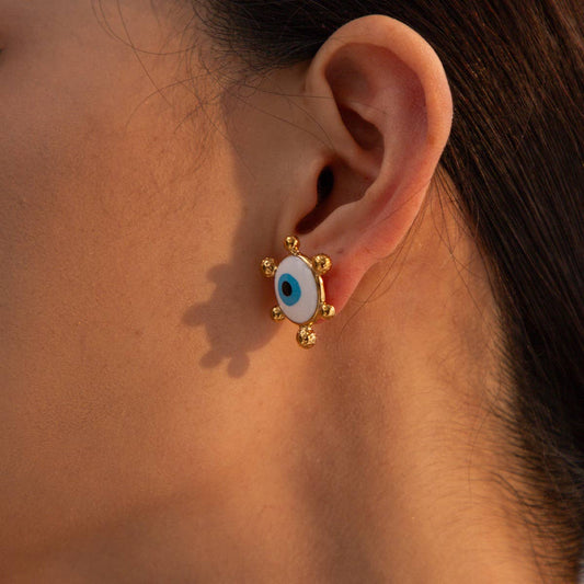 RETRO DRIPPING NEW DEVIL'S EYE EARRINGS_CWAHA0922