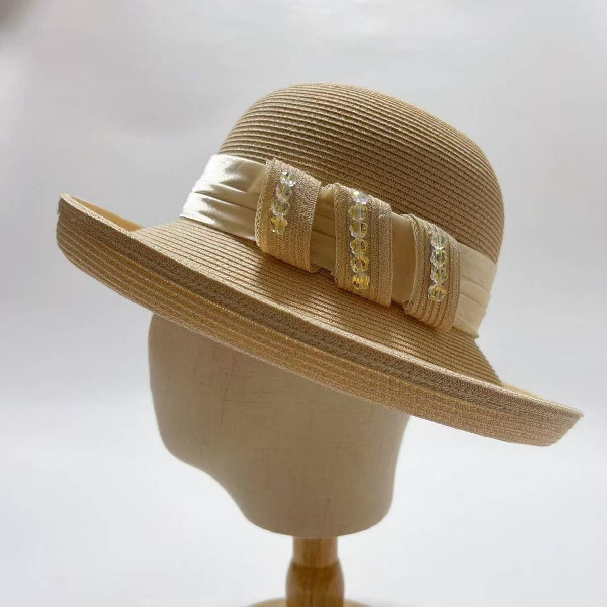 Summer outdoor sun protection straw hat_CWAH3495