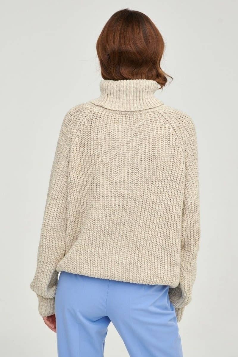CWOSWL6642_KNIT SWEATER WITH THICK TURTLENECK LONG SLEEVES