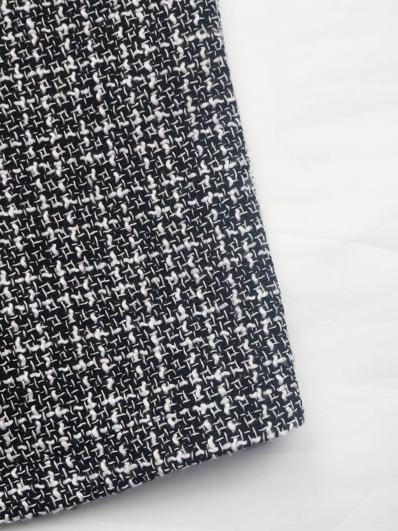 DESIGN SENSE PLAID SINGLE-BREASTED CARDIGAN