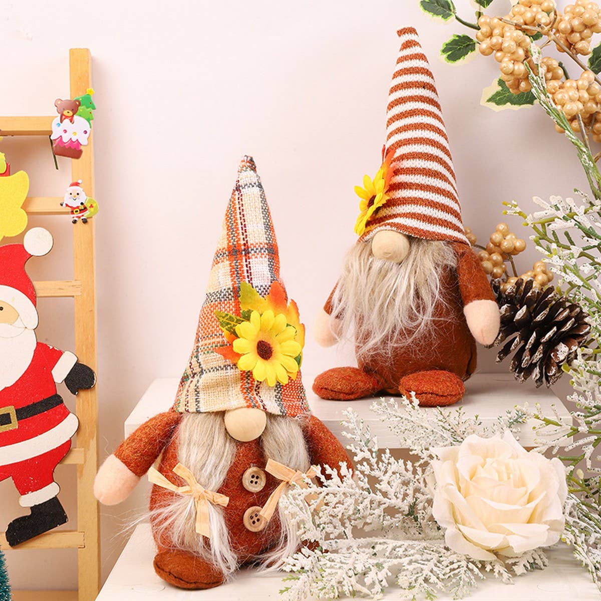 THANKSGIVING DECORATIONS FACELESS DOLL ORNAMENTS
