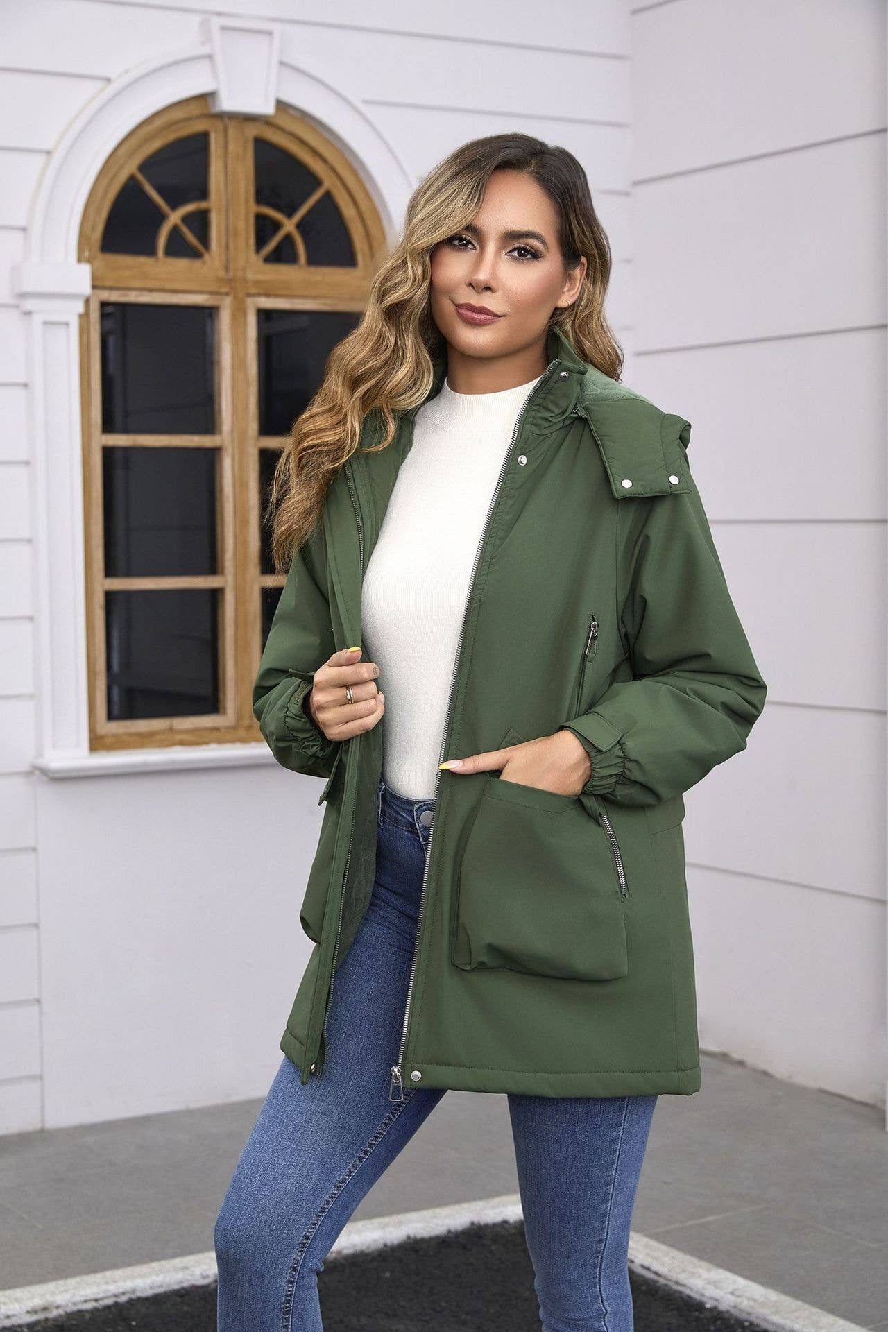 Detachable cap with fleece jacket