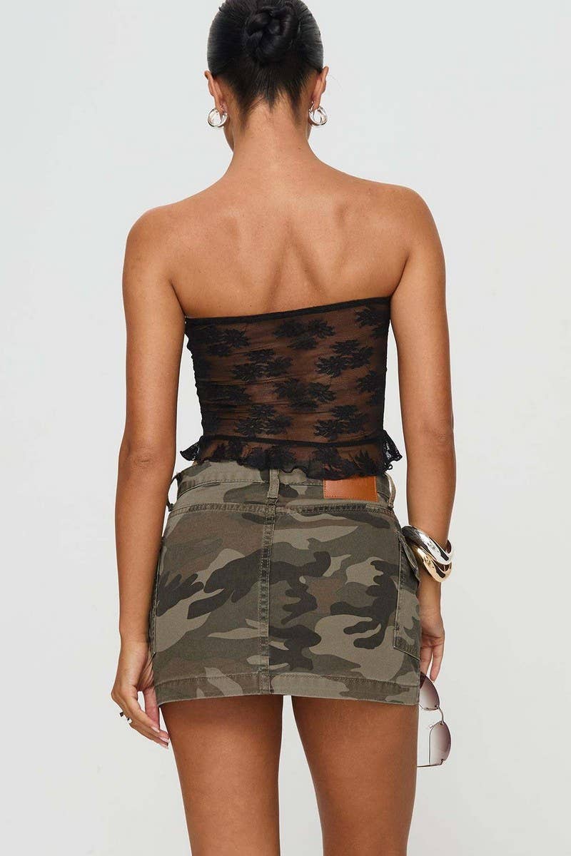 CWBSS0463_WASHED DENIM HIGH WAIST MINI SKIRT