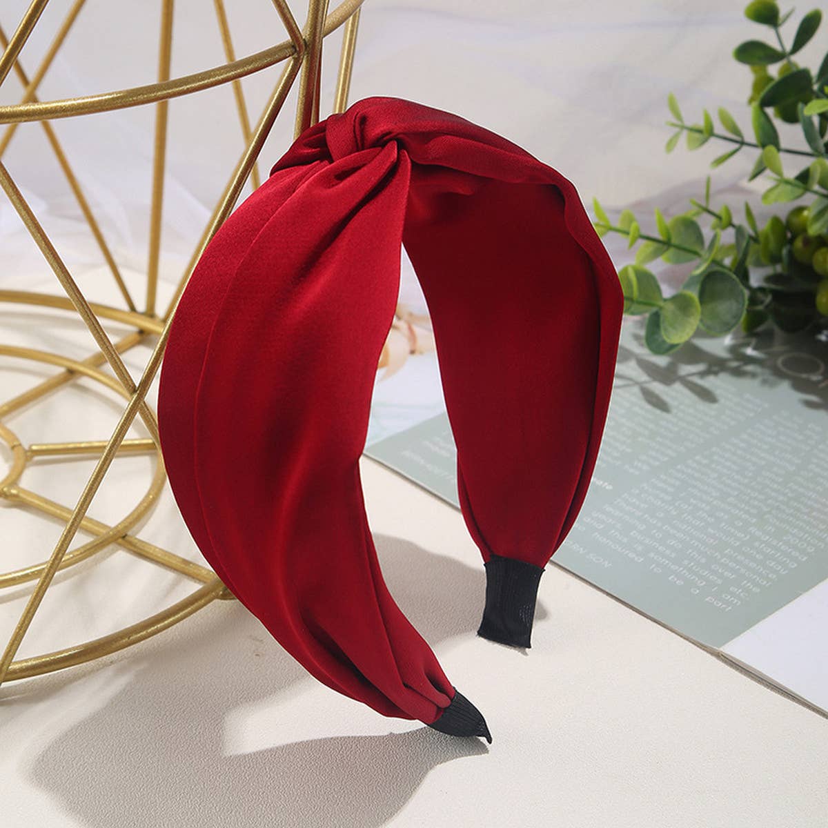 RETRO SOLID COLOR HIGH SKULL HEADBAND_CWAHA1685
