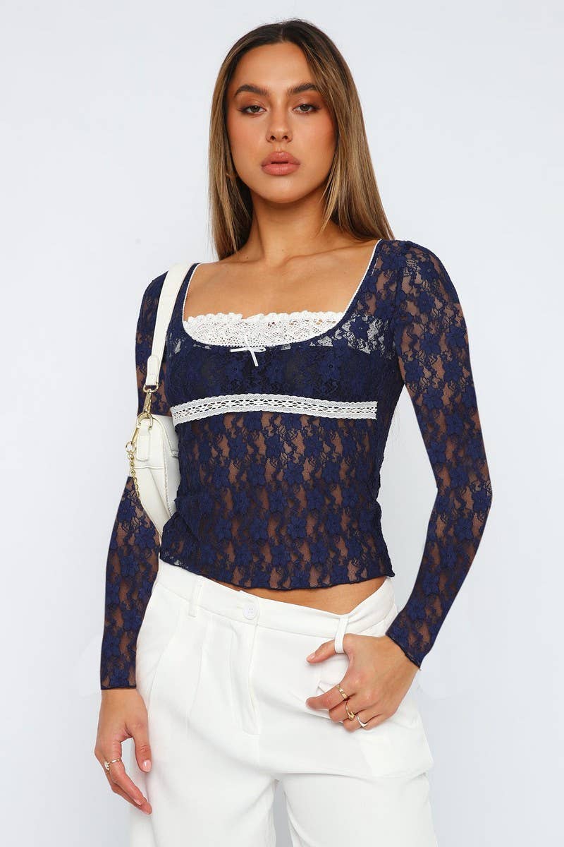 CWTBLL1620_SQUARE NECK LACE PANEL PULLOVER TOP