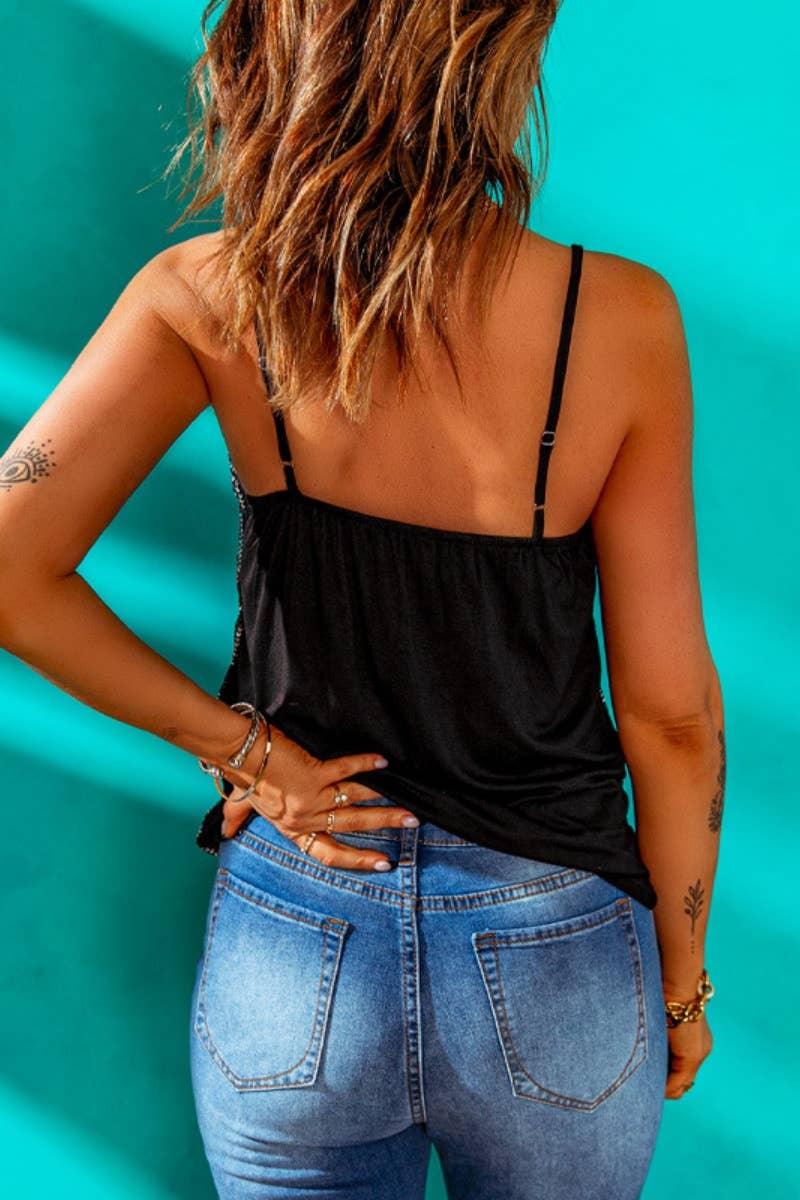 CWOV0445_SUMMER SEXY SEQUIN SLEEVELESS HALTER TOP