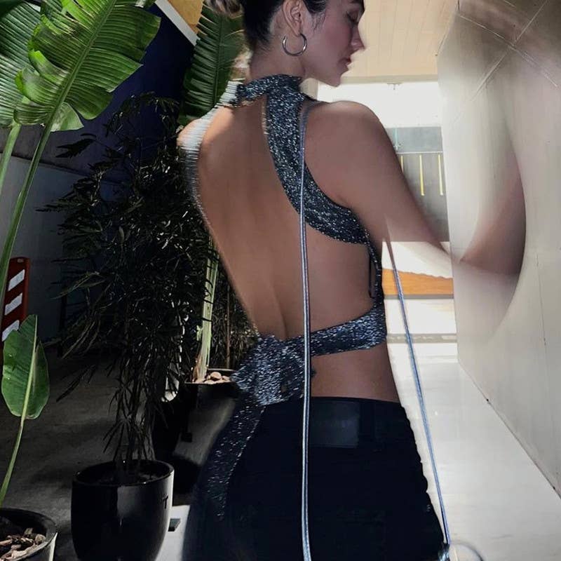 Backless straps, off-the-shoulder slimming vest