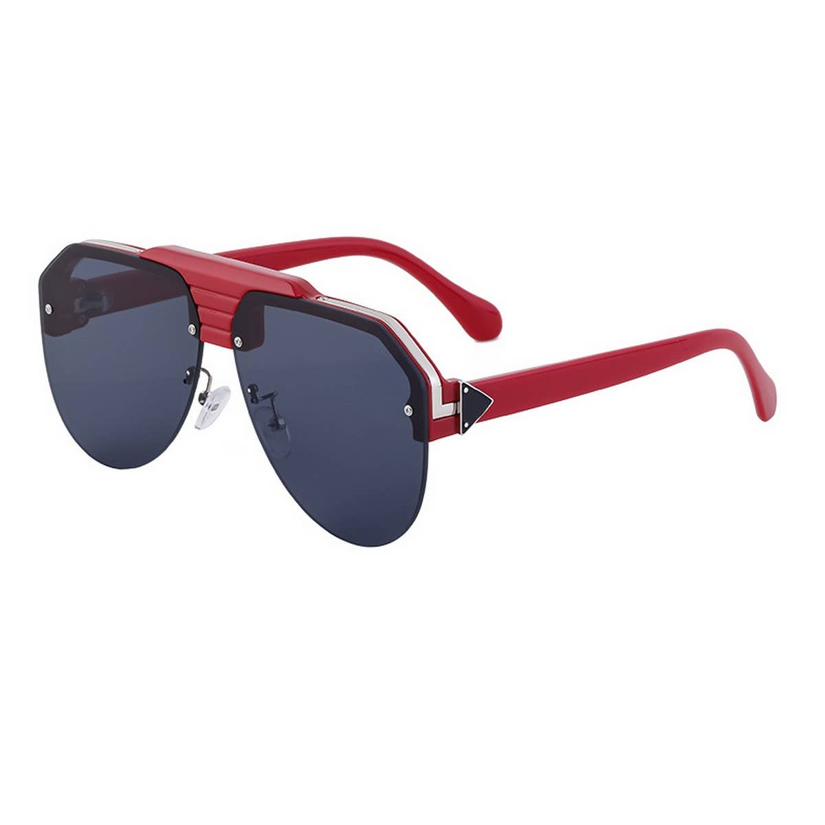 FASHION HALF-FRAME TOAD ANTI-ULTRAVIOLET SUNGLASSES_CWASG073