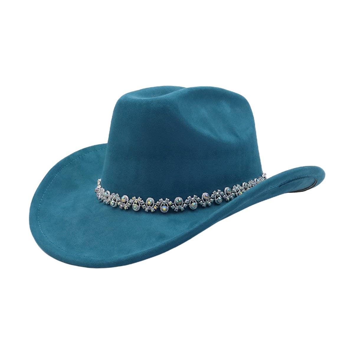 Soft Suede Fedora Hat Western Cowboy Style_CWAH04425