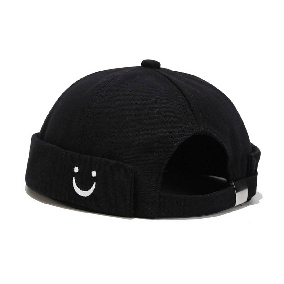 CWAH3171_SIMPLE U SMILEY FACE EMBROIDERED BERET