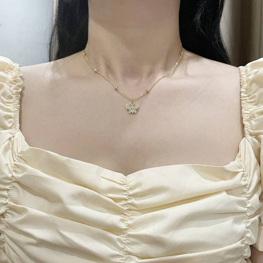 WOMEN'S EXQUISITE BUTTERFLY CLAVICLE NECKLACE