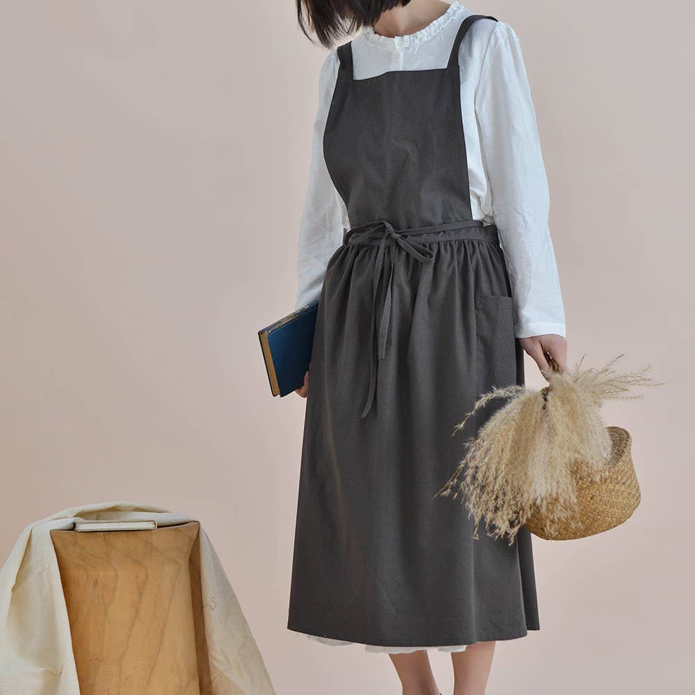 Waterproof cotton linen apron Aprons with pocket