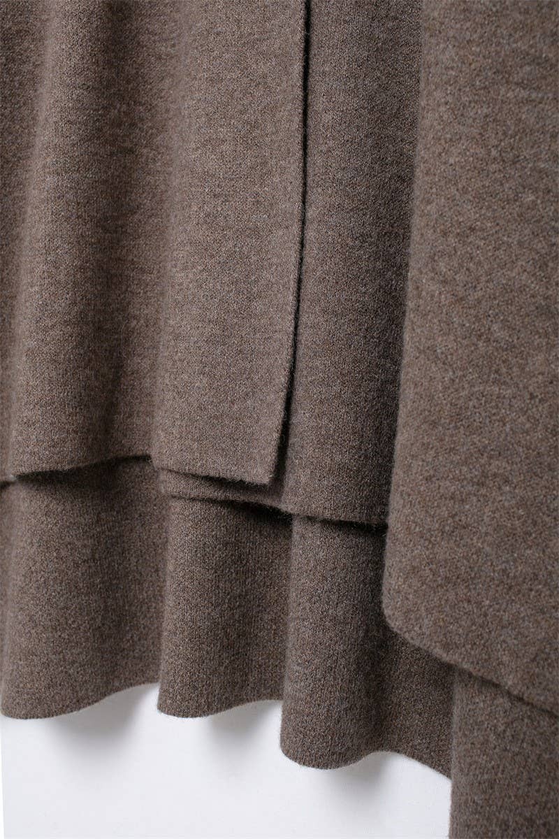 CWOCO1095_SOLID COLOR TEMPERAMENT CAPE STYLE LOOSE COAT