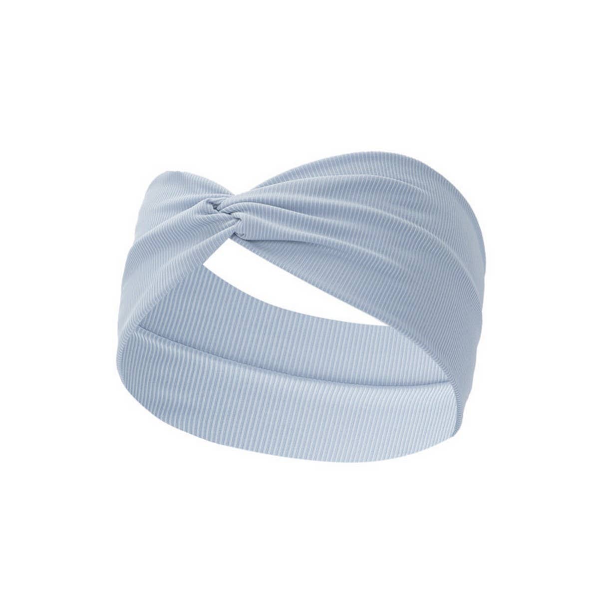CWAHA6418_WIDE KNOTTED CROSS-SPORT ELASTIC HEADBAND