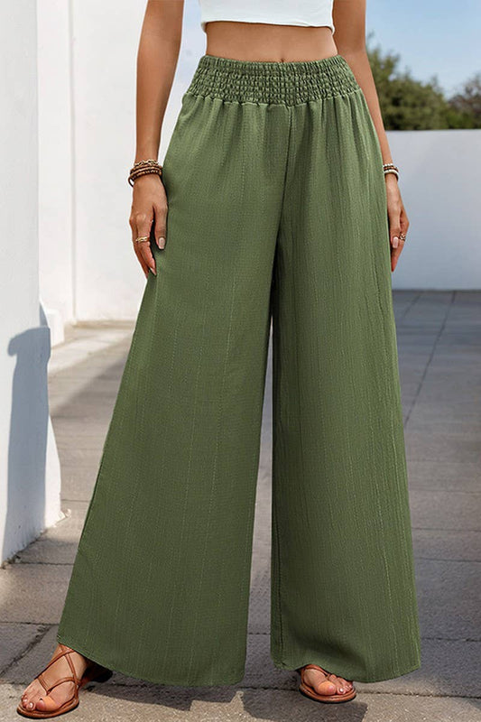 CWBLP00935_HIGH WAIST ELASTIC SOLID WIDE LEG PANTS