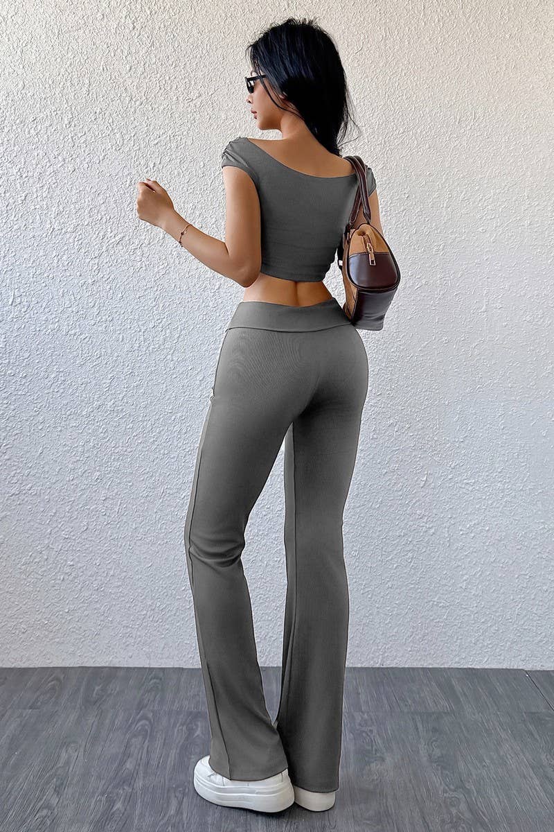 CWSTB1831_VERSATILE CASUAL SLIM FIT SOLID COLOR SET