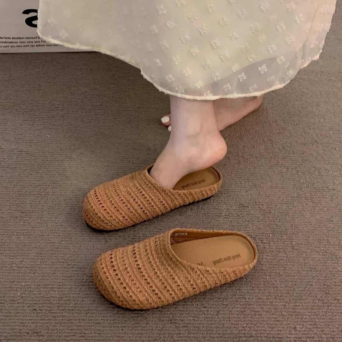 Thick Sole Bohemian Slip-On Clogs for Summer