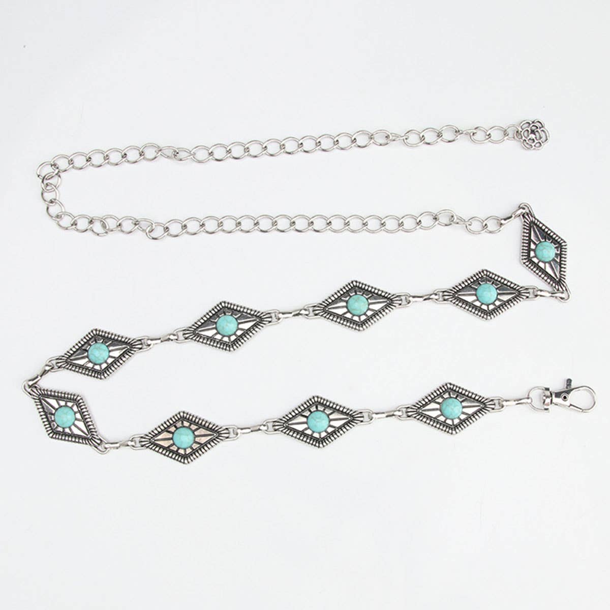 Fashionable and versatile patterned waist chain