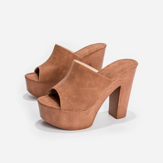 WOMEN HIGH HEELS WITH THICK HEELS AND HALF HEELS