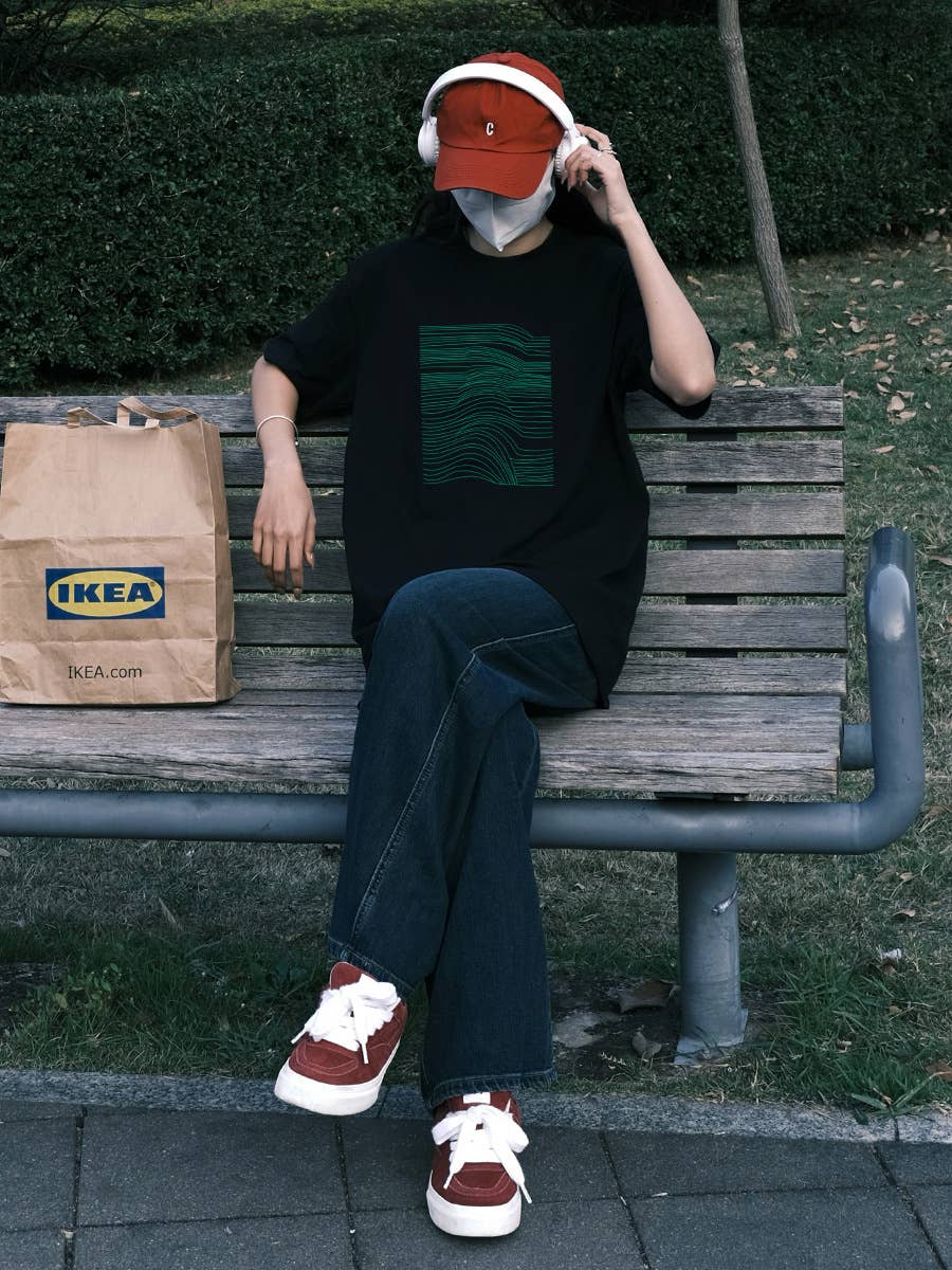 CWTTS0933_PERSONALIZED PRINT LOOSE CREW NECK T SHIRT