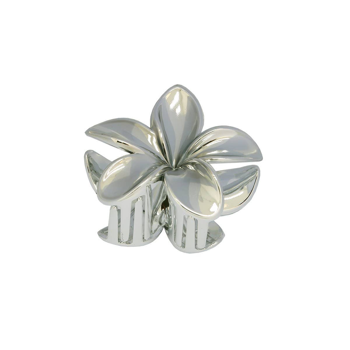 Gold Silver Egg Flower Large Hair Claw Elegant