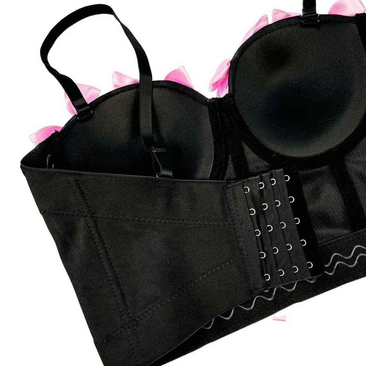 NEW SWEET BOW DESIGN HERRINGBONE BRA_CWMM4146