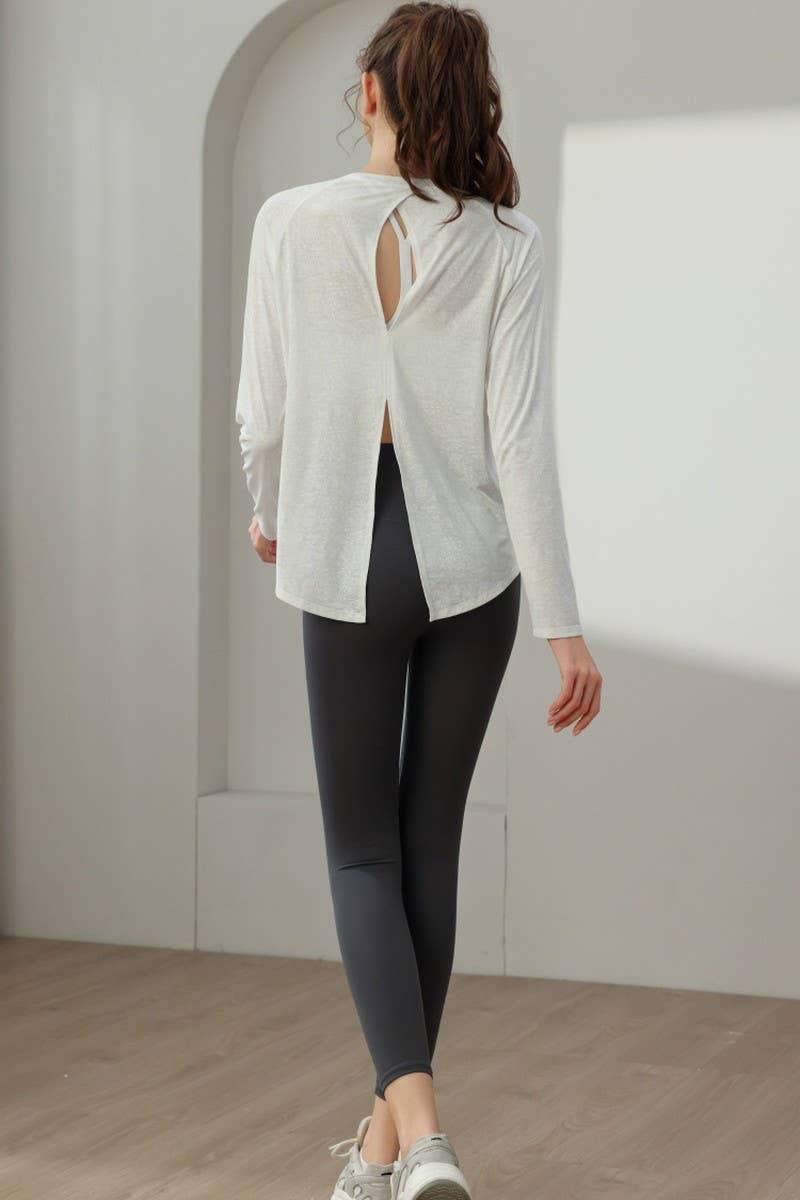 CWTBLL3630_HIGH-END SPORTS STYLE BEAUTIFUL BACK YOGA CLOTHES