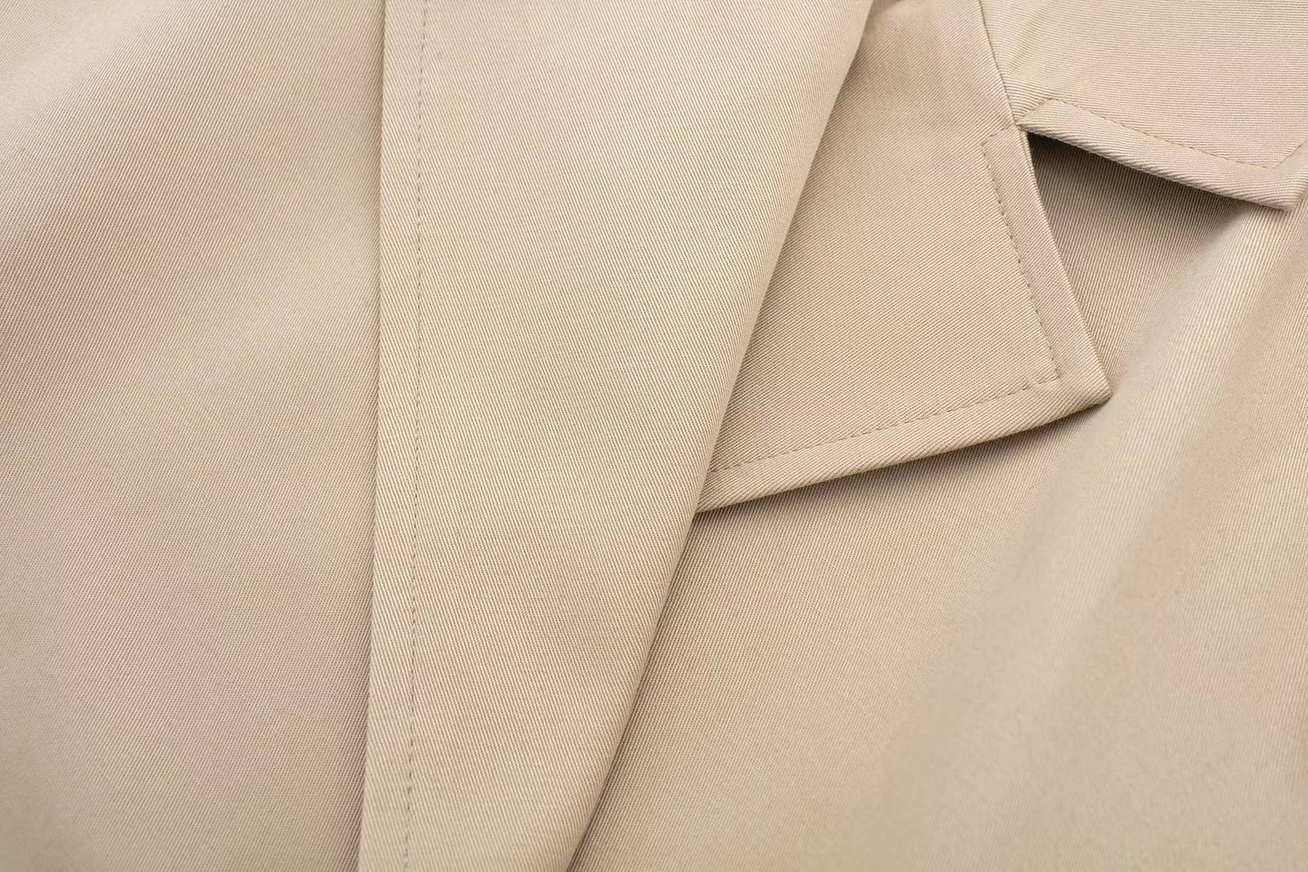 Belt casual short trench coat