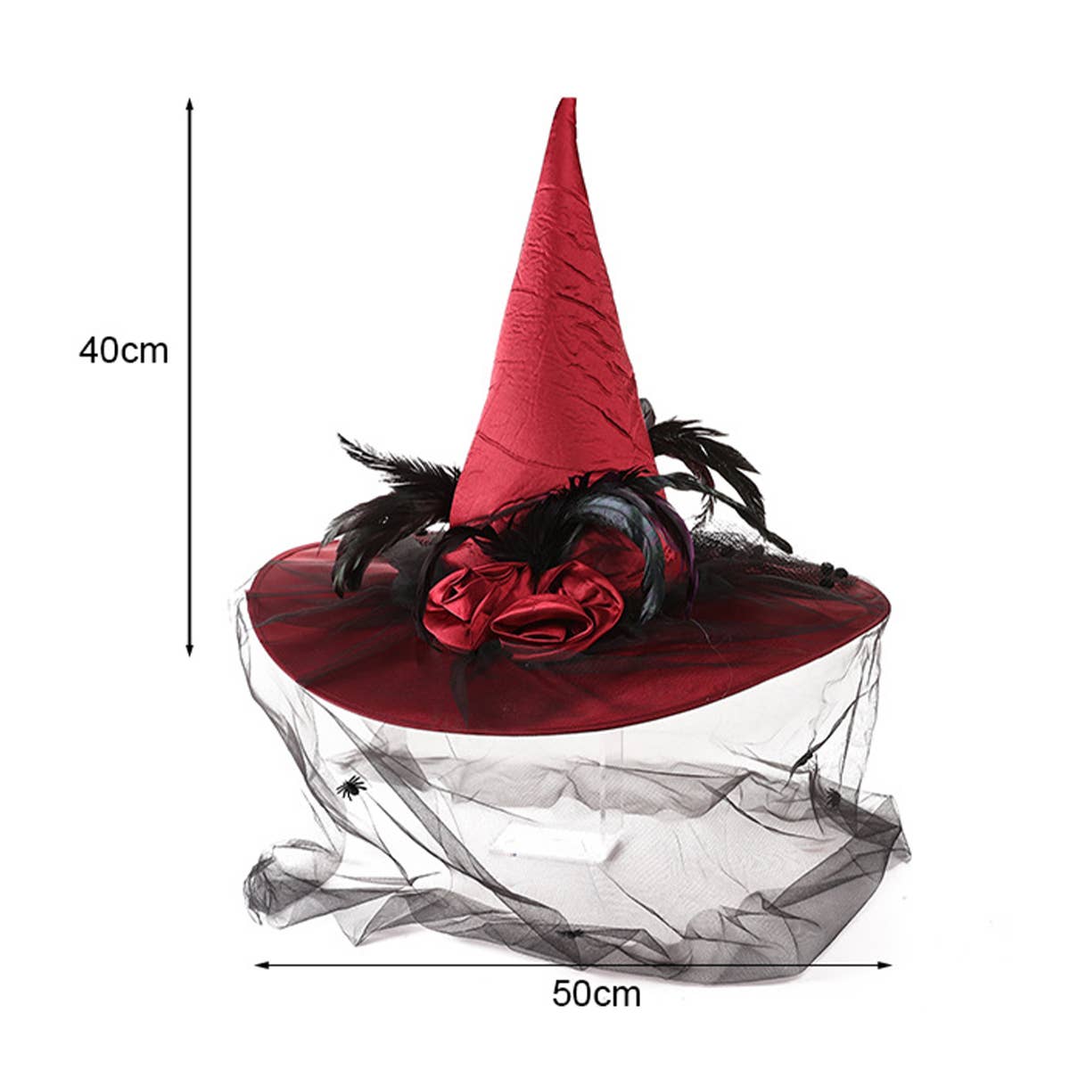 CWAH4023_HALLOWEEN GHOST FESTIVAL WITCH HAT NEW PARTY PROPS
