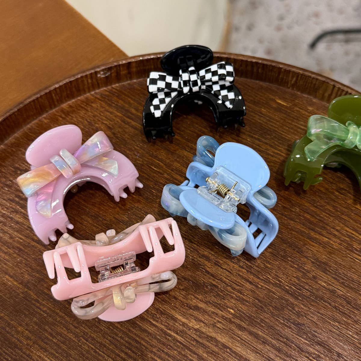 CWAHA4522_HIGH-END SEMI-CIRCULAR BOW HAIR CLIP