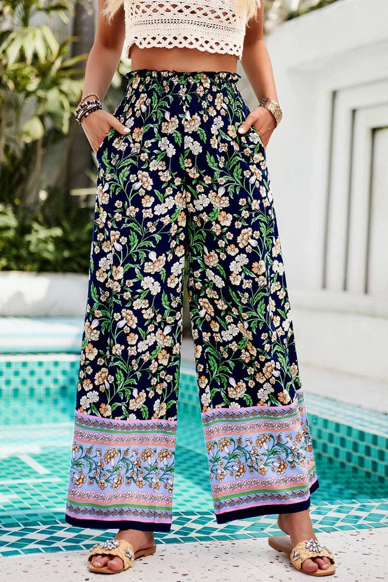 CWBLP0500_SPRING SUMMER LOOSE HIGH-WAISTED WOMEN TROUSERS