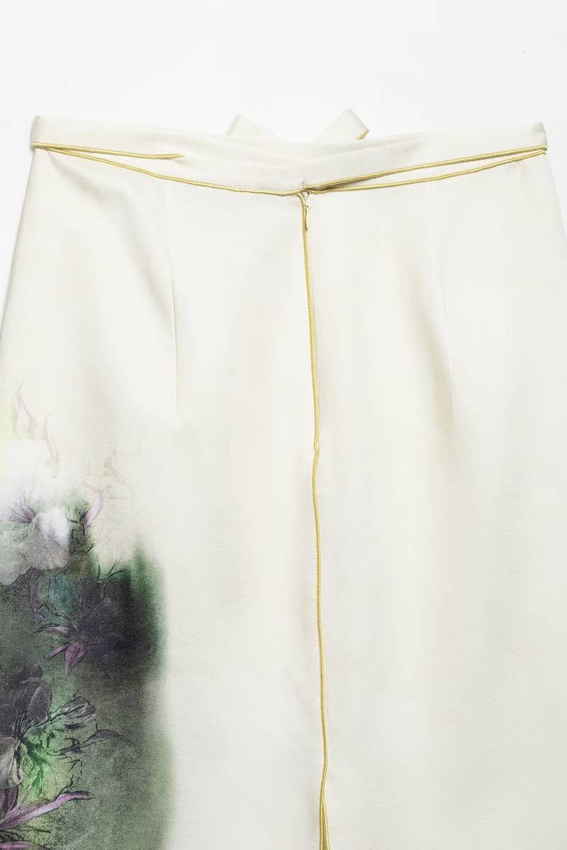 CWBLS0455_FASHION CASUAL PRINTED MIDI SKIRT