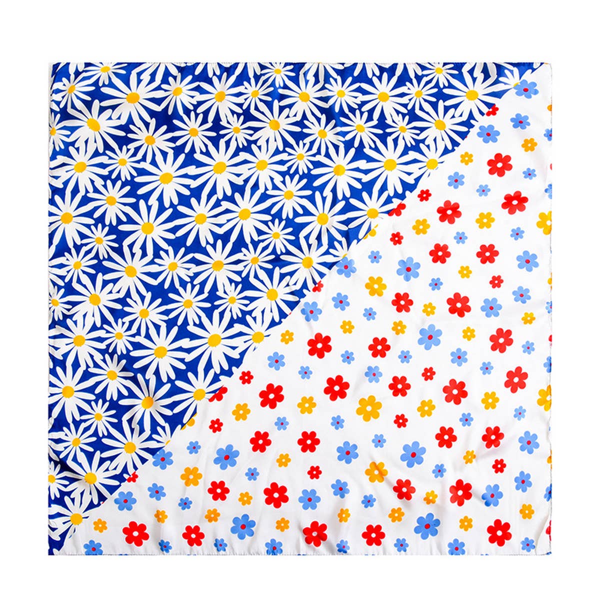 CWASC2408_SMALL FLORAL PASTORAL STYLE SCARF SWEET SILK SCARF