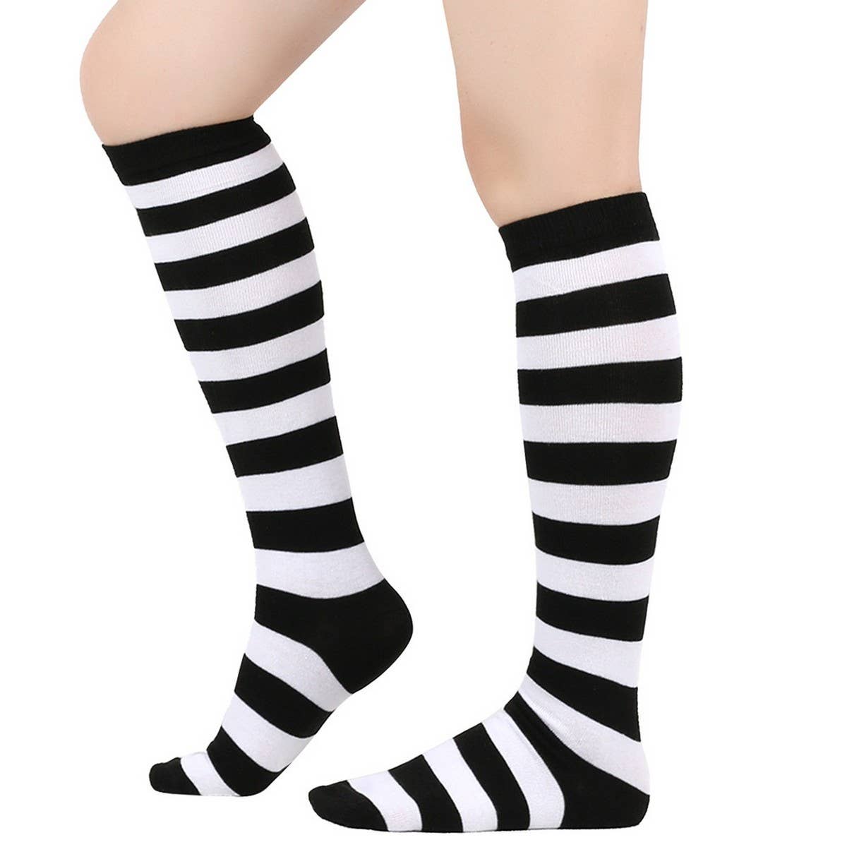 CWMM10073_STRIPED KNEE-HIGH SOCKS FOR CHRISTMAS