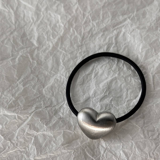 GOLD METAL THREE-DIMENSIONAL LOVE HAIR TIE_CWAHA0627