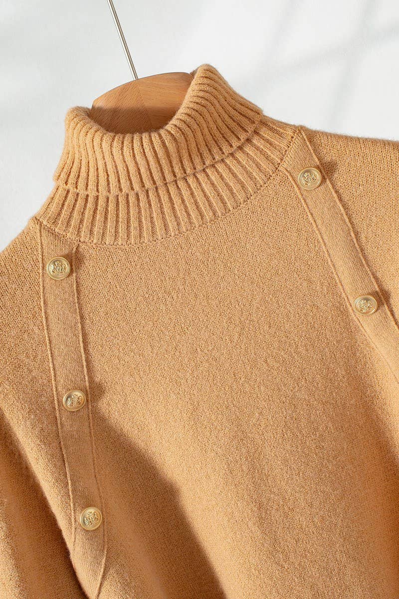 CWOSWL07446_LAPEL LACE PANELED BELTED KNITTED TOP