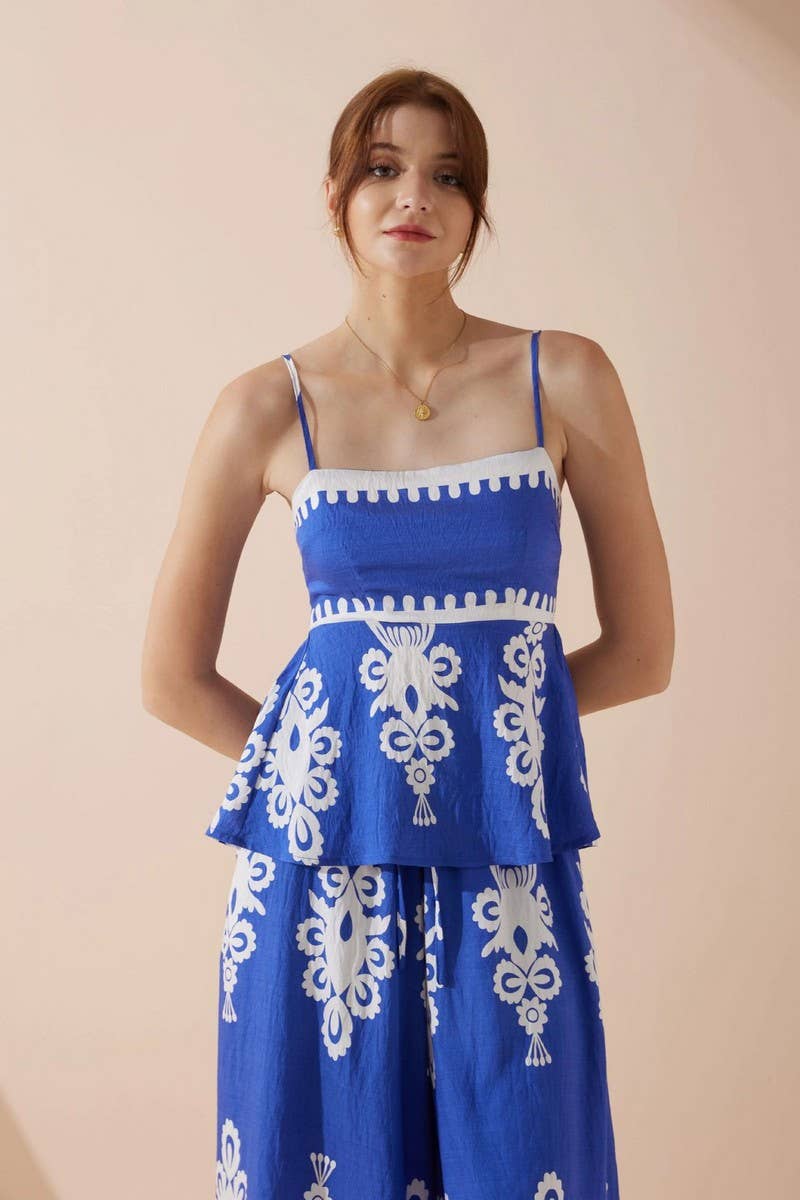 CWSTB1781_BOHO BACKLESS SLIM FIT CAMI TOP AND PANTS SET