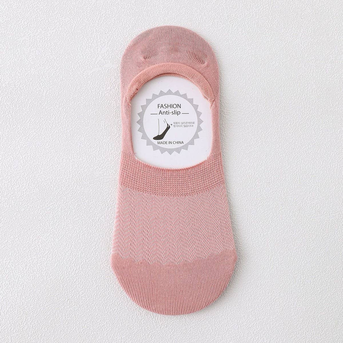 WOMEN'S SOLID COLOR HOLLOW MESH BOAT SOCKS