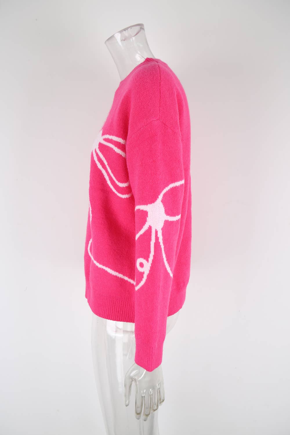 Casual and fashionable floral knitted sweater