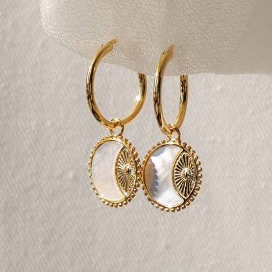 Vintage Delicate Round Sunglass Earrings