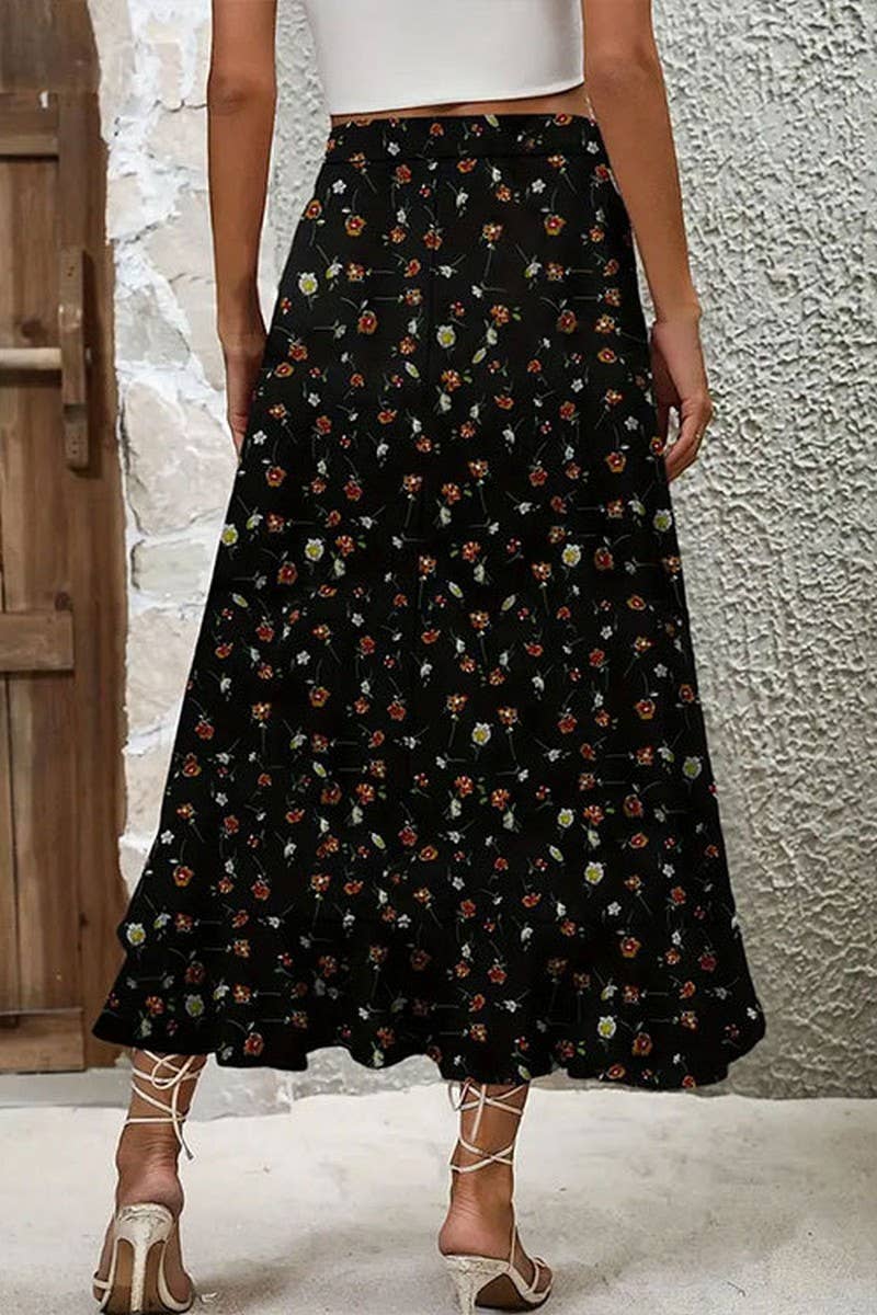 CWBLS0441_SUMMER ROMANTIC AND ELEGANT FLORAL IRREGULAR SKIRT