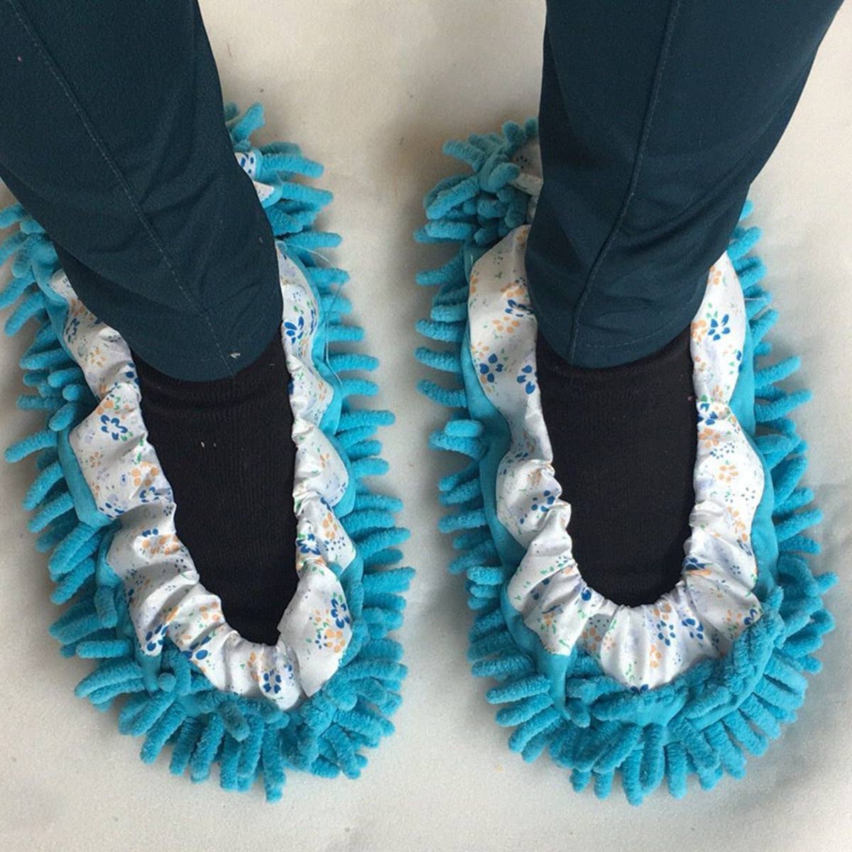 MICROFIBER MOP SLIPPERS SHOES COVER MOP SOCKS
